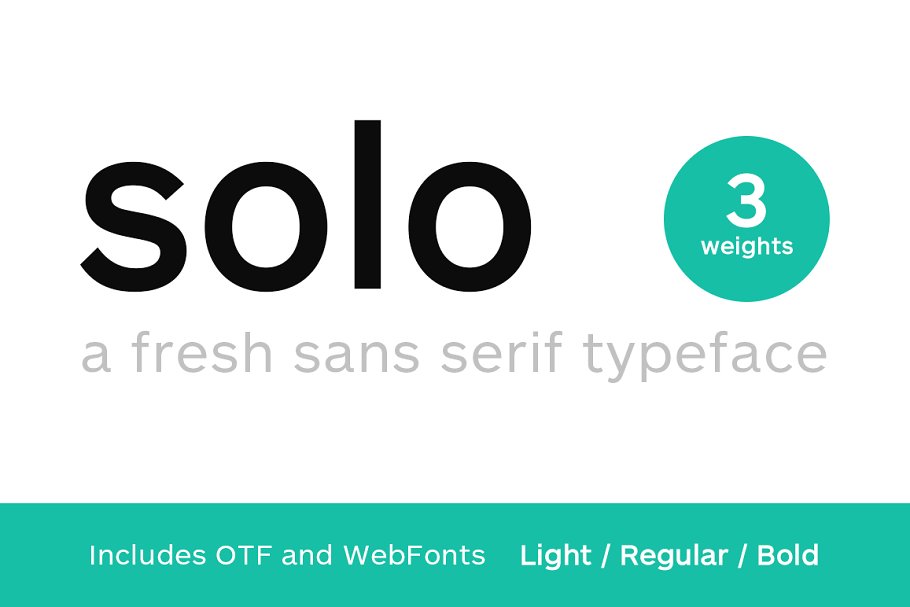 Solo Sans Font preview